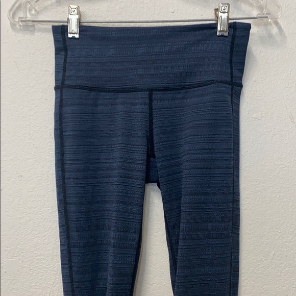 Athleta Pants & Jumpsuits Athleta Blue Leggings Black Stitching